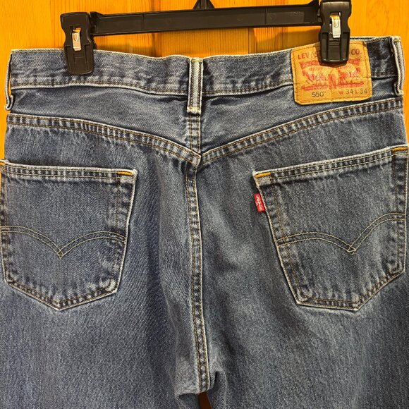 Levi's Men's 550 Relaxed Fit 34 x 34 Denim Jeans - Picture 8 of 16